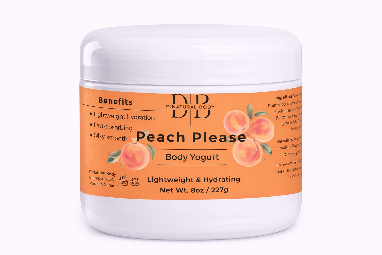 Peach Please Body Yogurt
