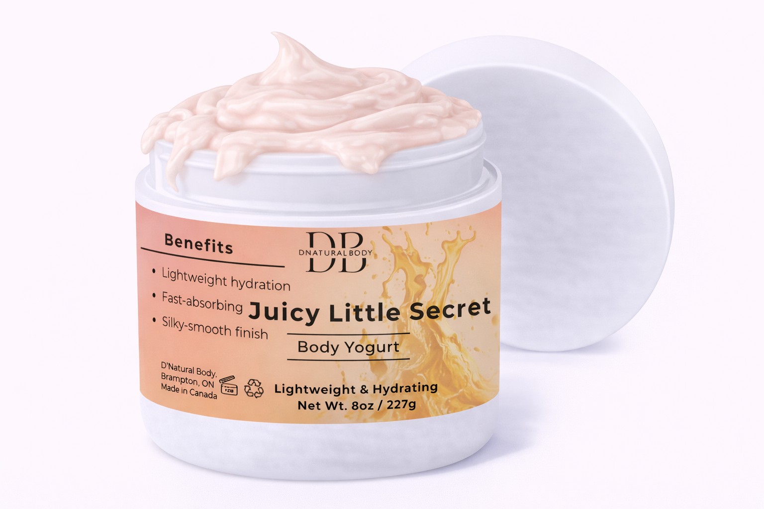 Juicy Little Secret Body Yogurt open jar